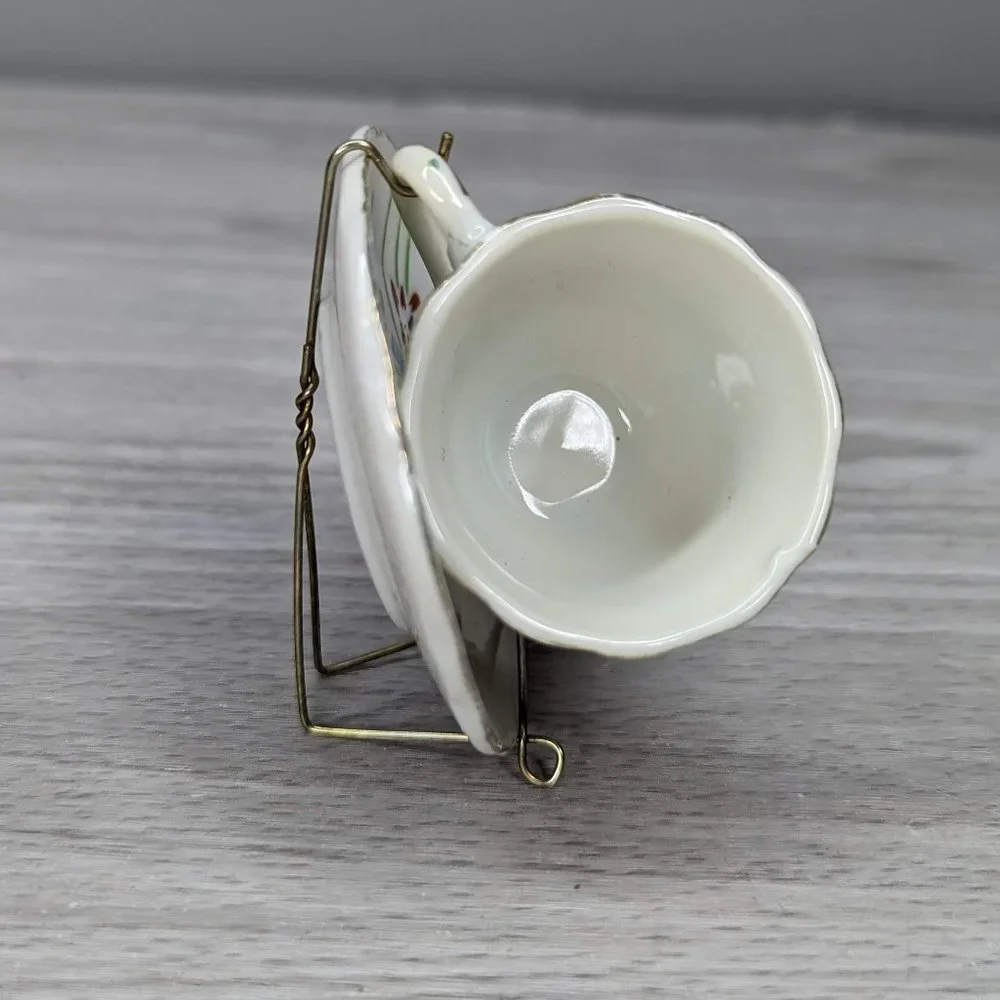 Vintage Miniature Japanese Tea Cup and Saucer